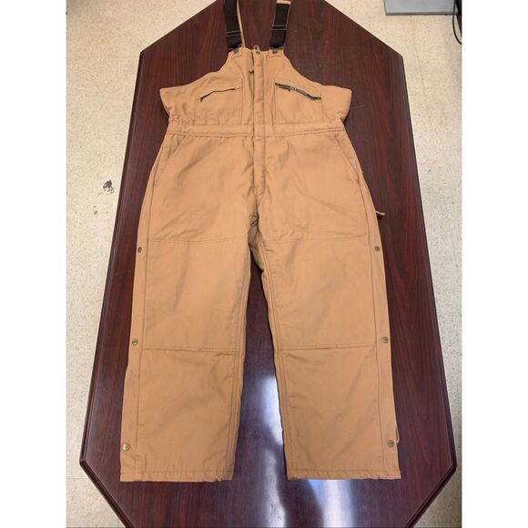 Key Outerwear Overalls Quilted Lined Insulated Bib Coveralls Size XL Short EUC